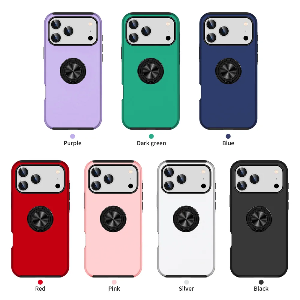 cross-border e-commerce compatible with Apple iPhone17 Pro max Hidden Guardian ring shockproof phone case car mount