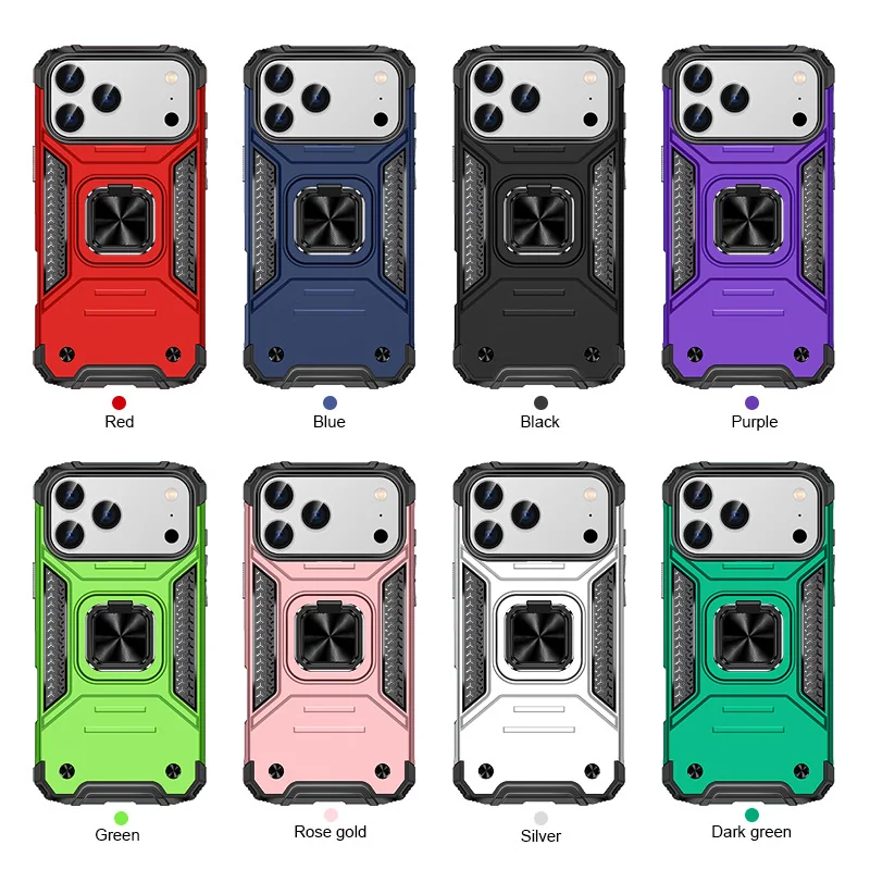 cross-border e-commerce compatible with Apple IP18 Pro max Kemeng armor shockproof phone case car mount 18PRO