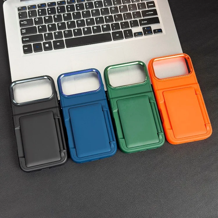 cross-border compatible with Apple IP17 Pro Max Junfan card holder 2nd generation soft-touch card holder phone case IP13/14/15