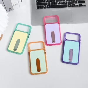 cross-border compatible with IP18Pro Max phone case Apple crystal diamond multicolor magnetic ring C3 kickstand rotating bar kickstand