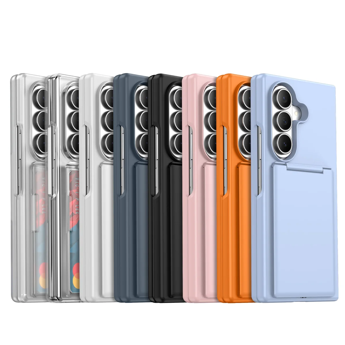 cross-border e-commerce compatible with Samsung Z fold8 Ultra foldable hinge protection card holder kickstand phone case in stock