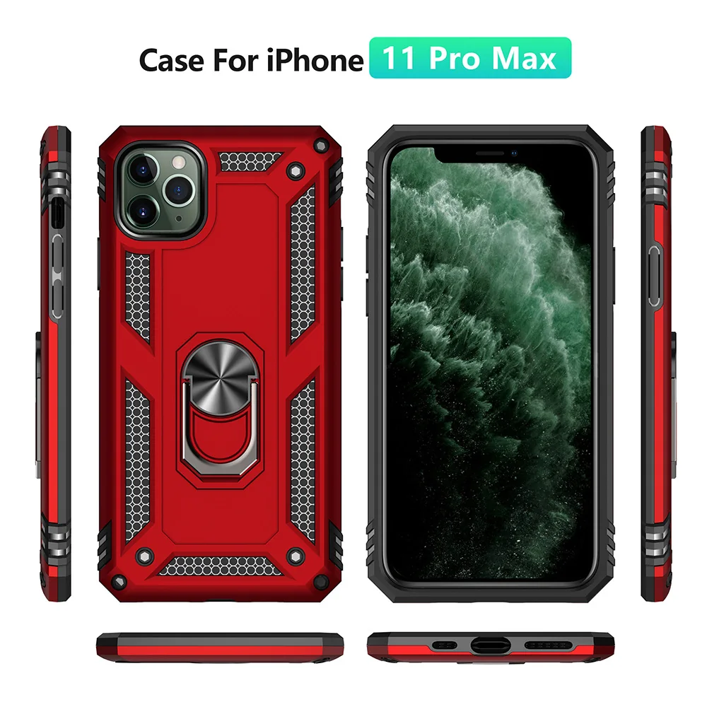 Trooper shockproof armor kickstand car-mount compatible phone protective case compatible with for iPhone 11 ProMax(6.5)