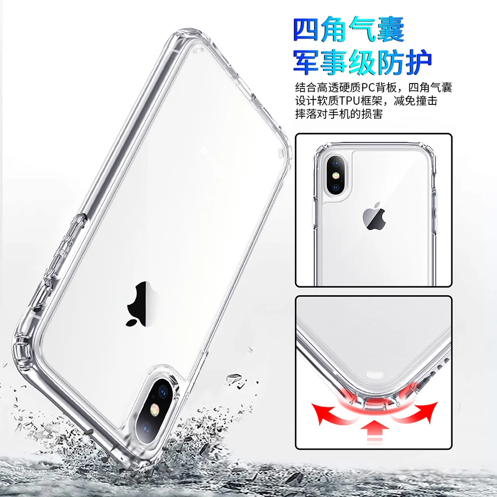 compatible with iphone XS reinforced-corner shockproof acrylic phone case compatible with iphone 6/7/8 Trooper shockproof