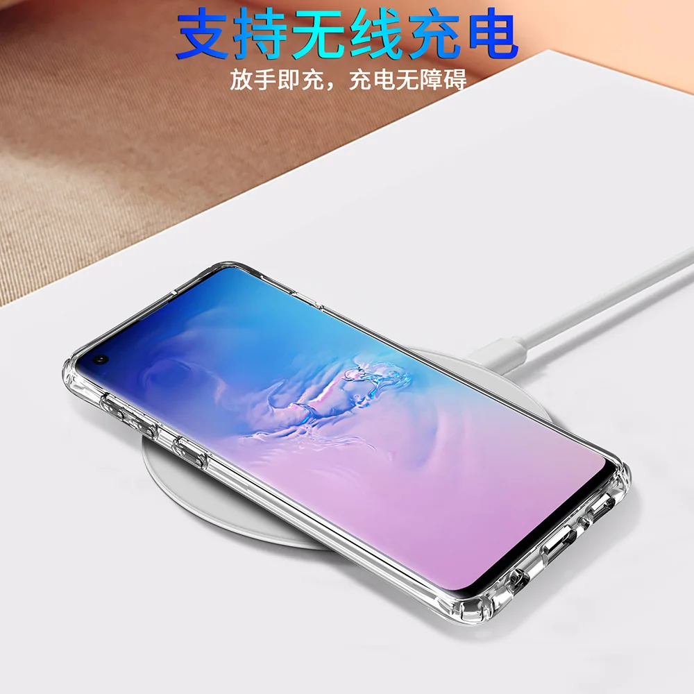 cross-border compatible with Samsung S10 reinforced-corner shockproof acrylic phone case compatible with samsung S20 ultra-clear