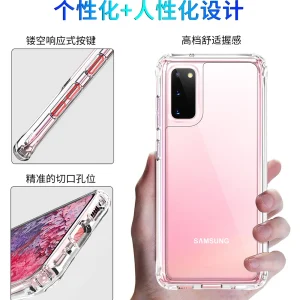 cross-border compatible with Samsung S20 reinforced-corner shockproof acrylic phone case compatible with samsung iphone 7/8