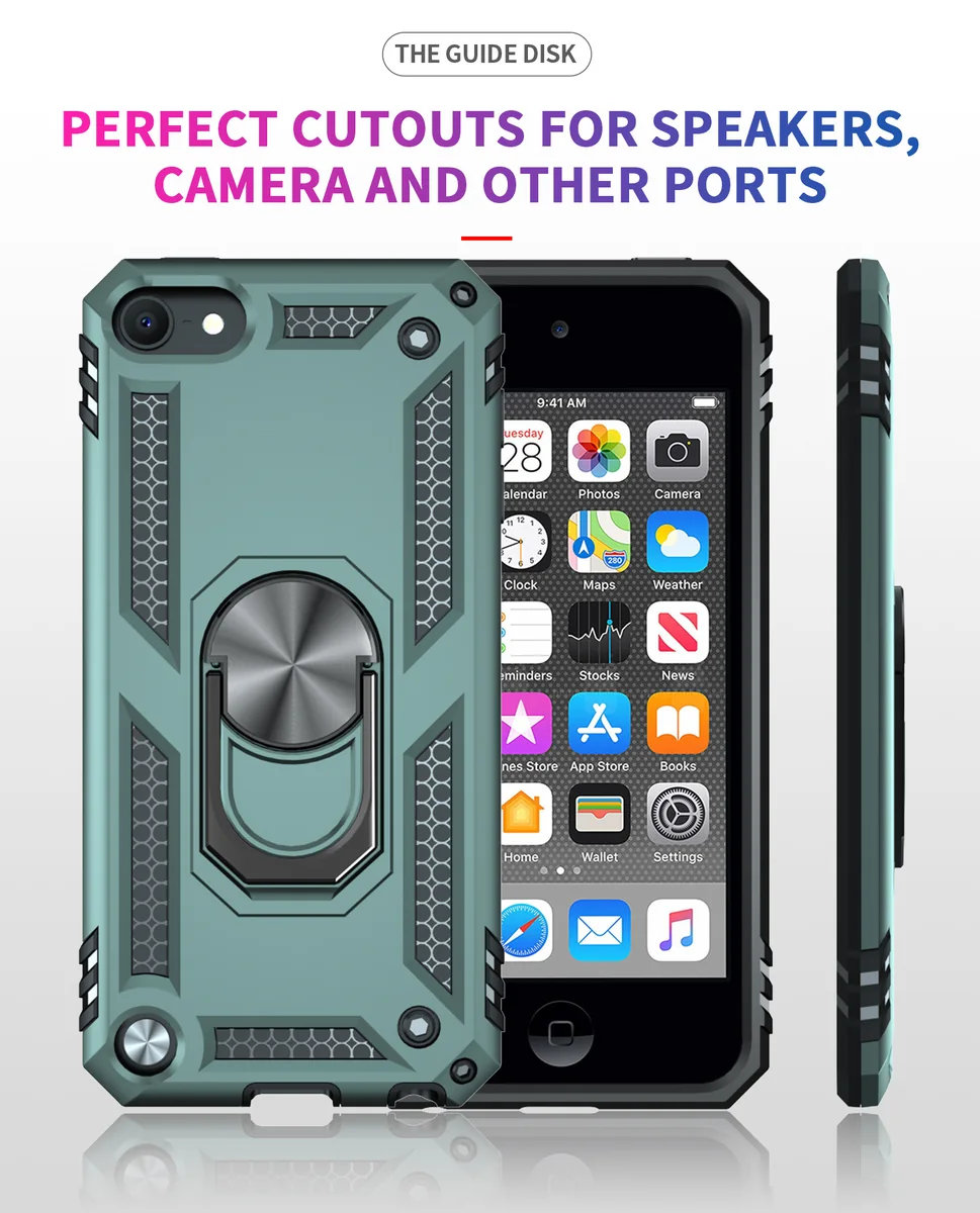 compatible with for touch 5/6/7 Trooper shockproof armor kickstand phone case magnetic attachment car-mount compatible direct manufacturer