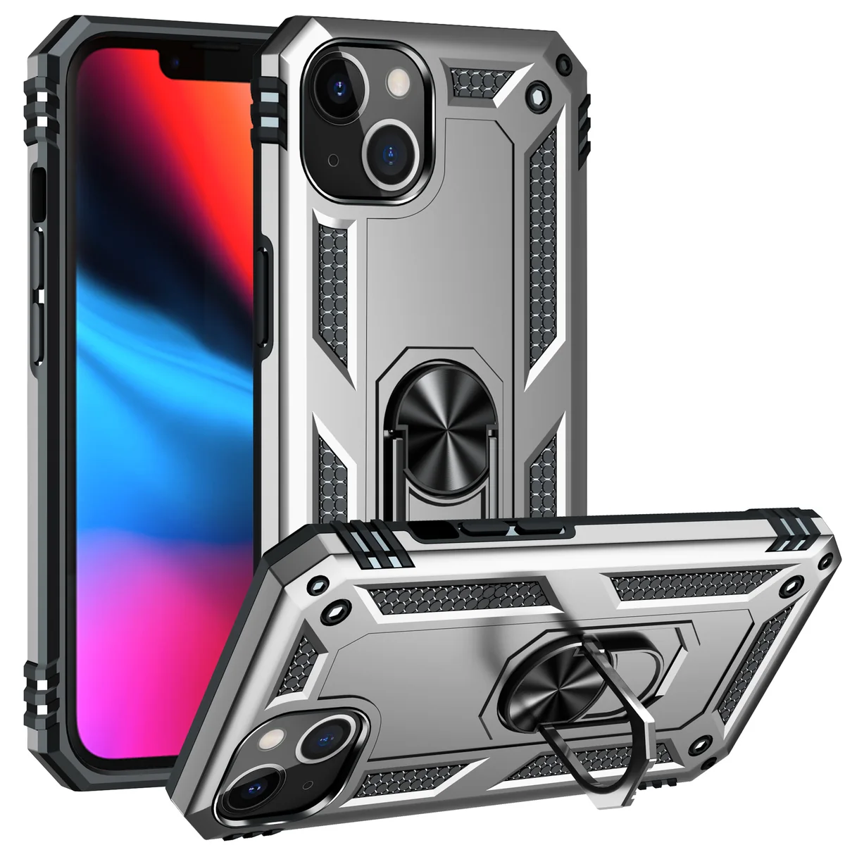 cross-border compatible with Apple iPhone 13 6.1 inch Trooper shockproof car mount phone case direct manufacturer