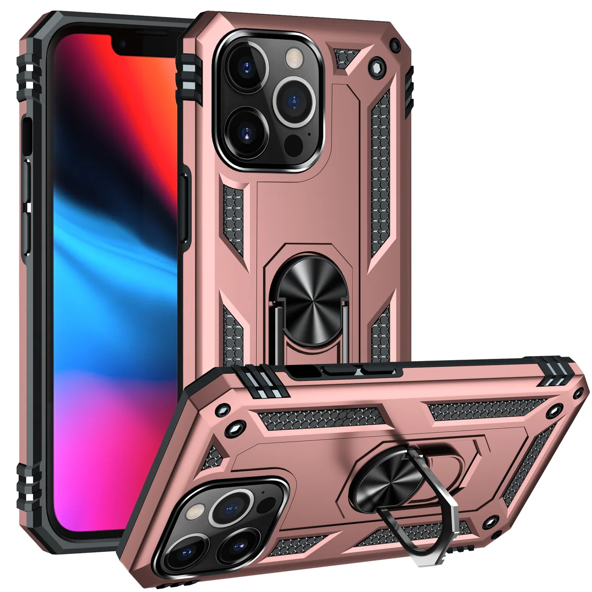 cross-border compatible with Apple iPhone13 Pro 6.1 inch Trooper shockproof car mount phone case direct manufacturer
