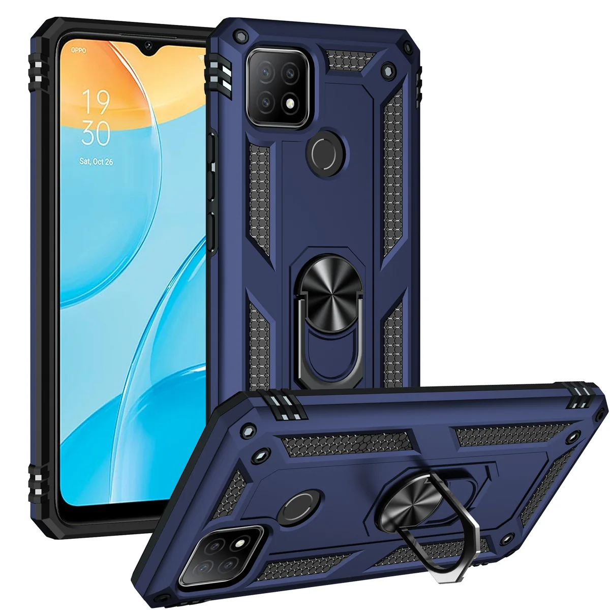 cross-border e-commerce compatible with OPPO A15 Trooper shockproof car mount phone case magnetic attachment car-mount compatible direct manufacturer