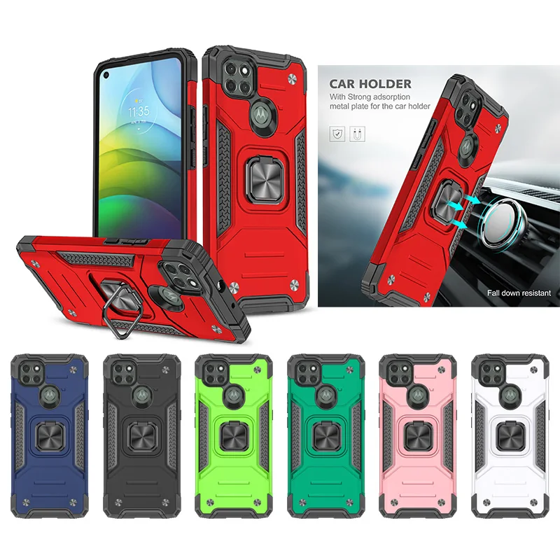 cross-border e-commerce compatible with MOTO G9 Power Kemeng armor shockproof car-mount compatible phone case dual-process finish 2-in-1