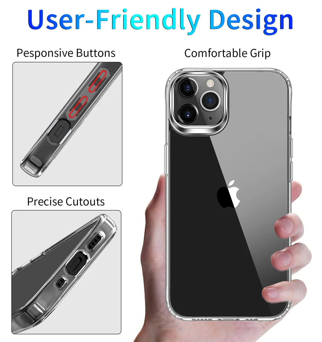 cross-border compatible with Apple iphone13 Pro Max 6.7 reinforced-corner shockproof acrylic ultra-clear shockproof phone case