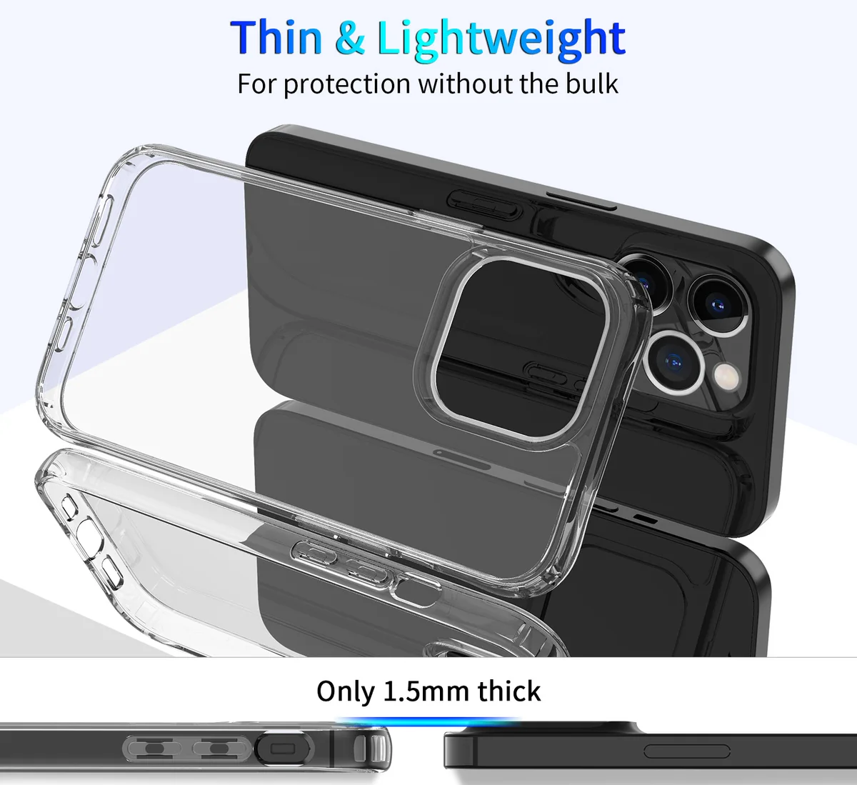 cross-border compatible with Apple iphone13 Pro 6.1 reinforced-corner shockproof acrylic ultra-clear shockproof phone case in stock