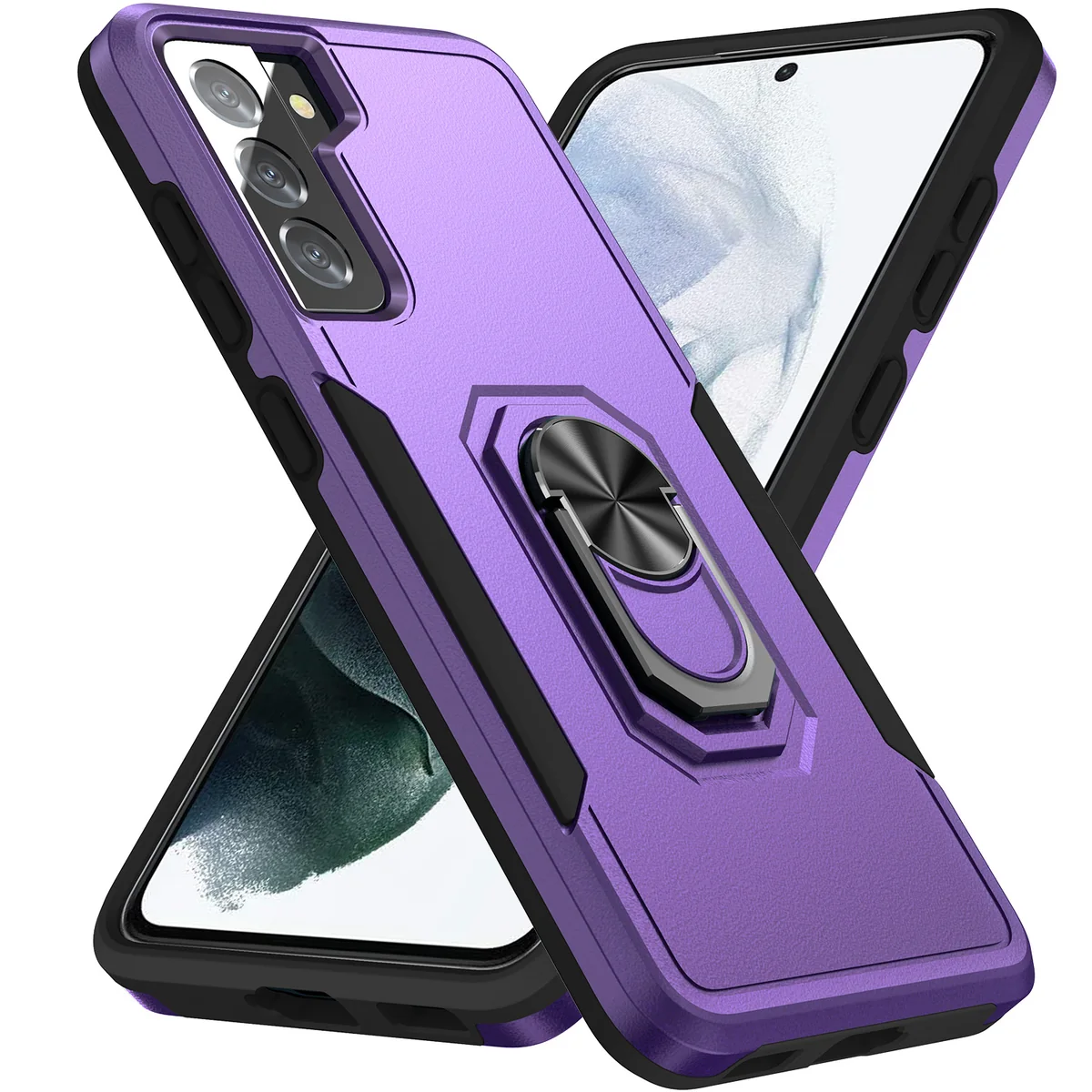 cross-border compatible with Samsung S21 FE Explorer with ring car-mount compatible shockproof phone case direct manufacturer in stock