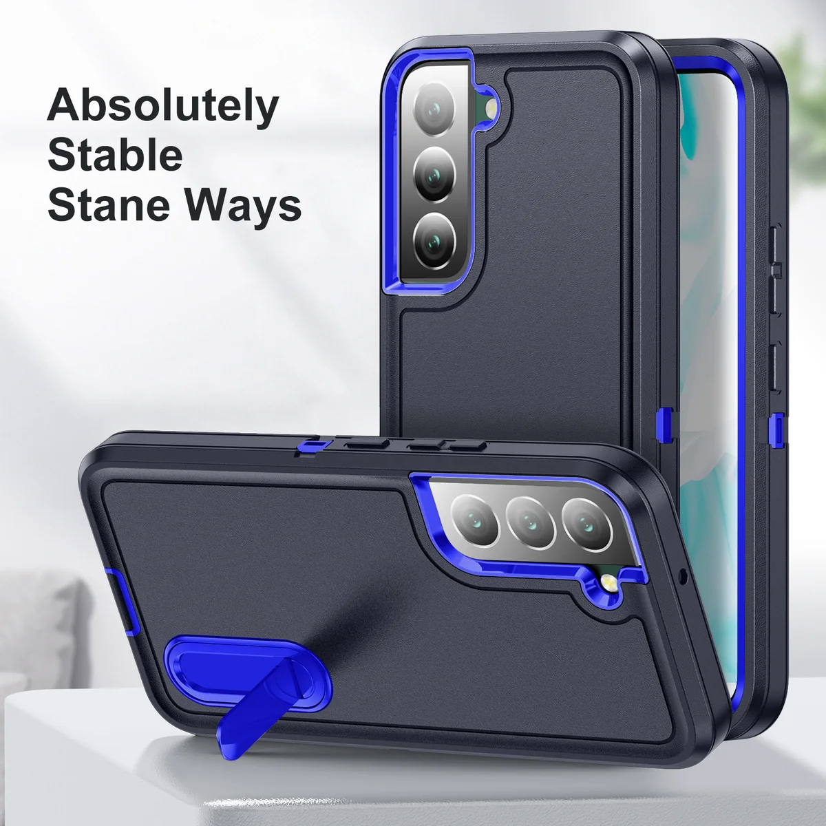 cross-border compatible with Samsung S22 Guardian triple protection phone case 3-in-1 shockproof phone case direct manufacturer