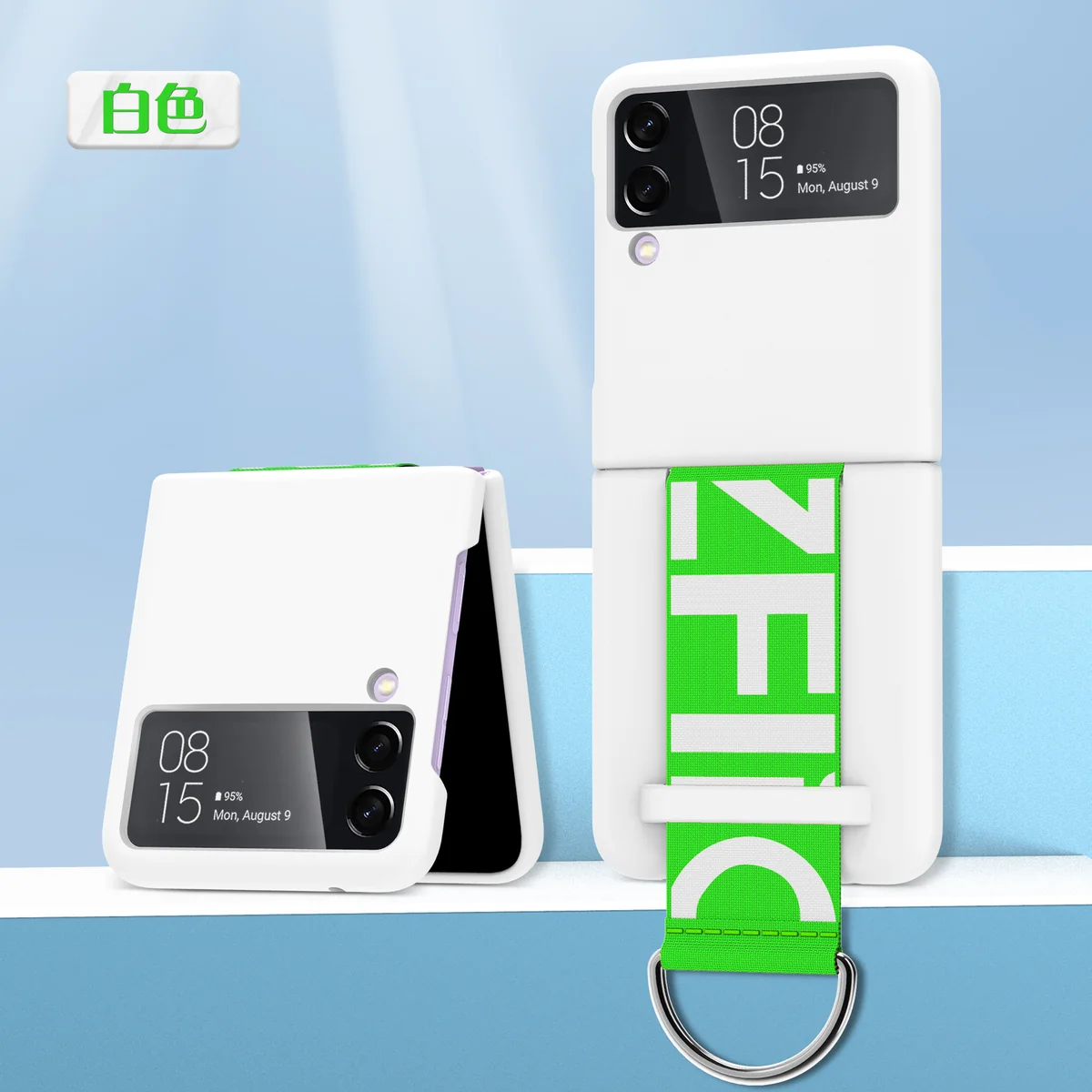 cross-border e-commerce compatible with Samsung Samsung Z Flip 3 wrist strap ring case shockproof foldable phone case