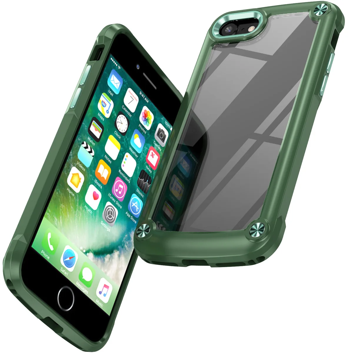 cross-border compatible with Apple iPhone7G/8G/SE 2020/SE3 2022 Golden-Wing Bird shockproof transparent phone case