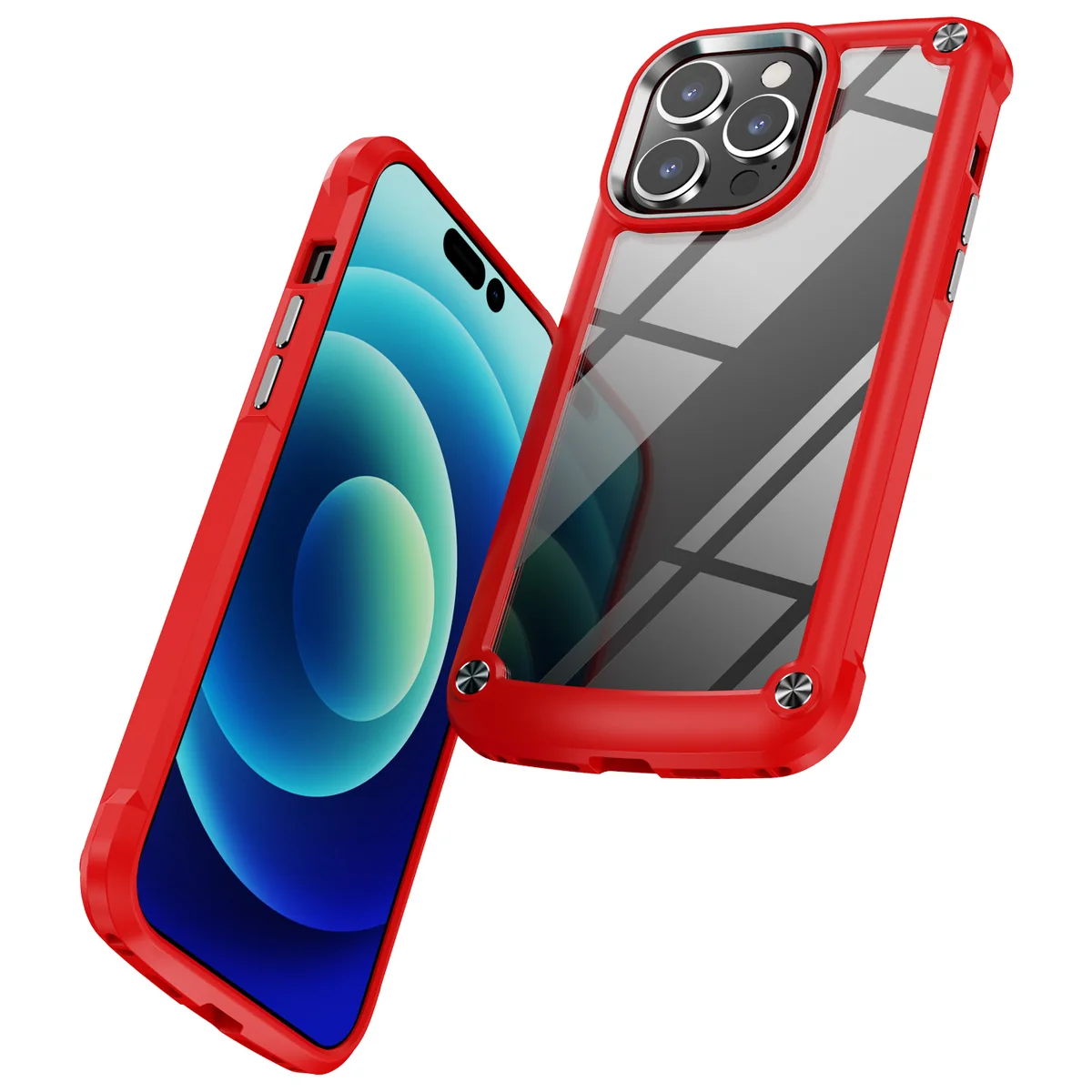 cross-border compatible with Apple iPhone 14Pro Max 6.7 Golden-Wing Bird shockproof phone case metal buttons in stock