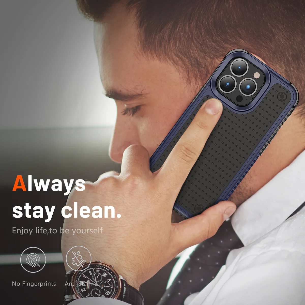 cross-border compatible with Apple iPhone 14Pro Max 6.7 Elegant shockproof phone case 2-in-1 TPU+PC