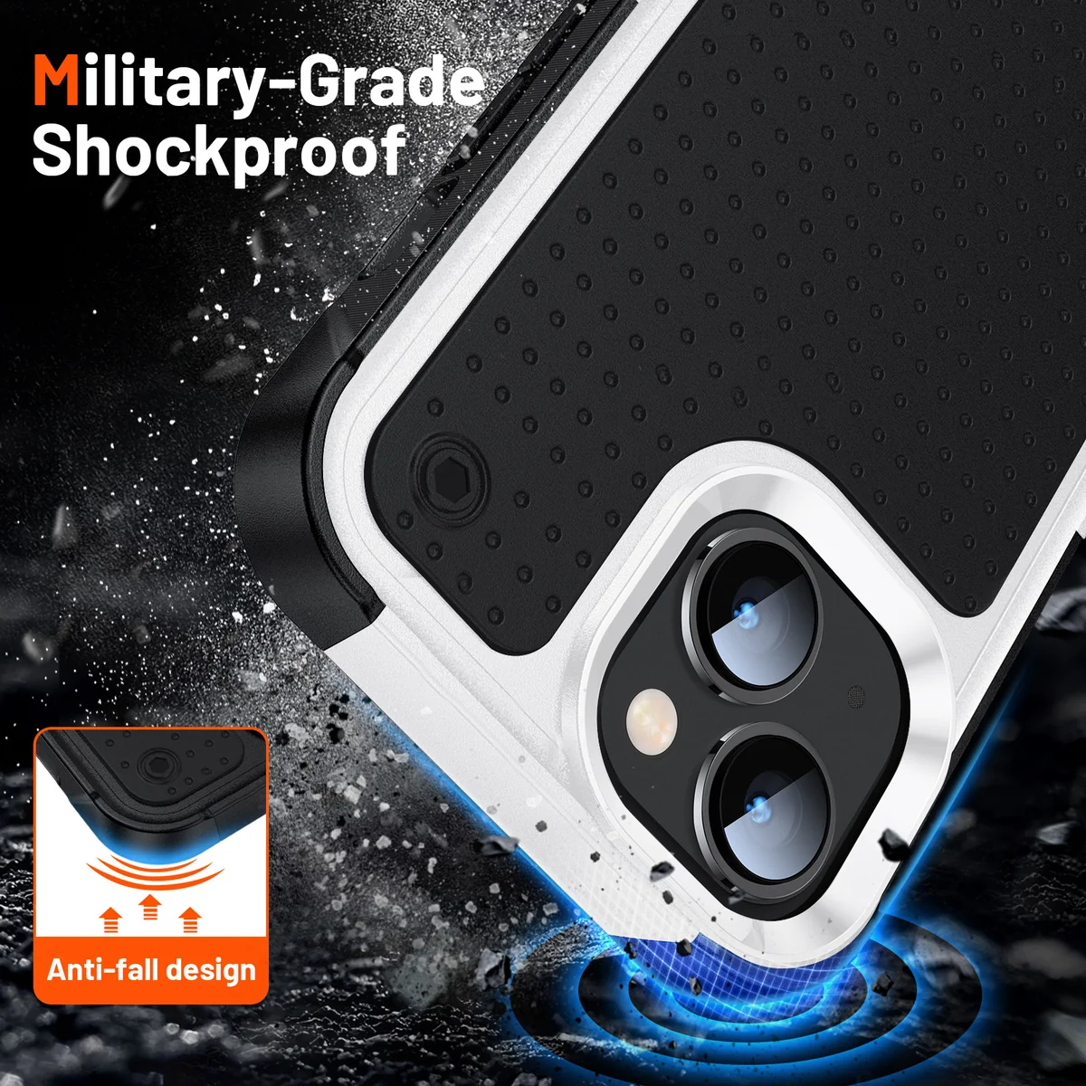 cross-border compatible with Apple iPhone 14 Plus 6.7 Elegant shockproof phone case 2-in-1 waterproof fingerprint-resistant