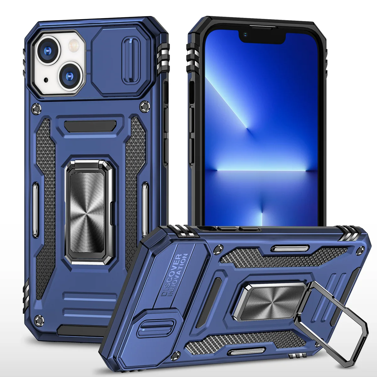 cross-border compatible with Apple iPhone14 Plus 6.7 Kejiang shockproof phone case car-mount compatible adjustable for viewing support