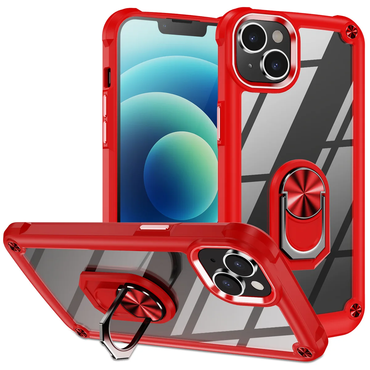 cross-border compatible with Apple iPhone14 Plus 6.7 Golden-Wing Bird with ring phone case car mount manufacturer