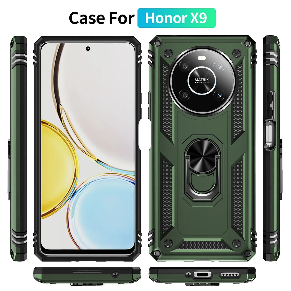 cross-border compatible with Huawei honor X9 Trooper shockproof car mount 2-in-1 phone case in stock from the direct manufacturer