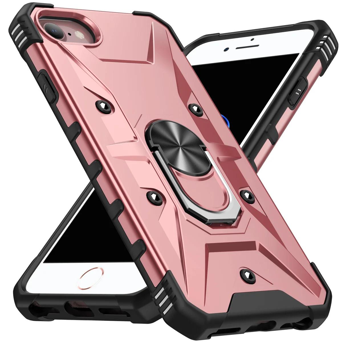 cross-border compatible with Apple iPhone6/7/8 Wen Jie with ring shockproof dual protection phone case in stock from the direct manufacturer