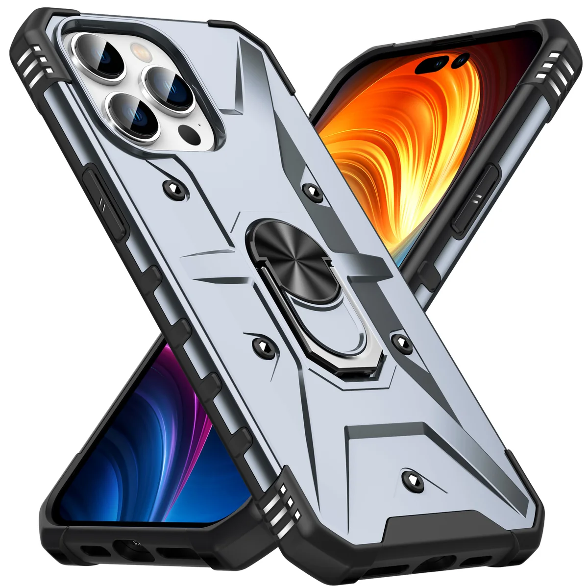 cross-border compatible with Apple iPhone14Pro Max 6.7 Wen Jie with ring phone case car mount in stock