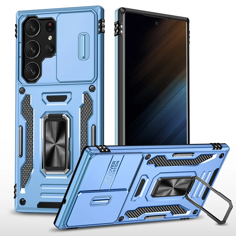 cross-border compatible with Samsung S23Ultra Kejiang shockproof phone case sliding camera cover kickstand direct manufacturer volume discounts available