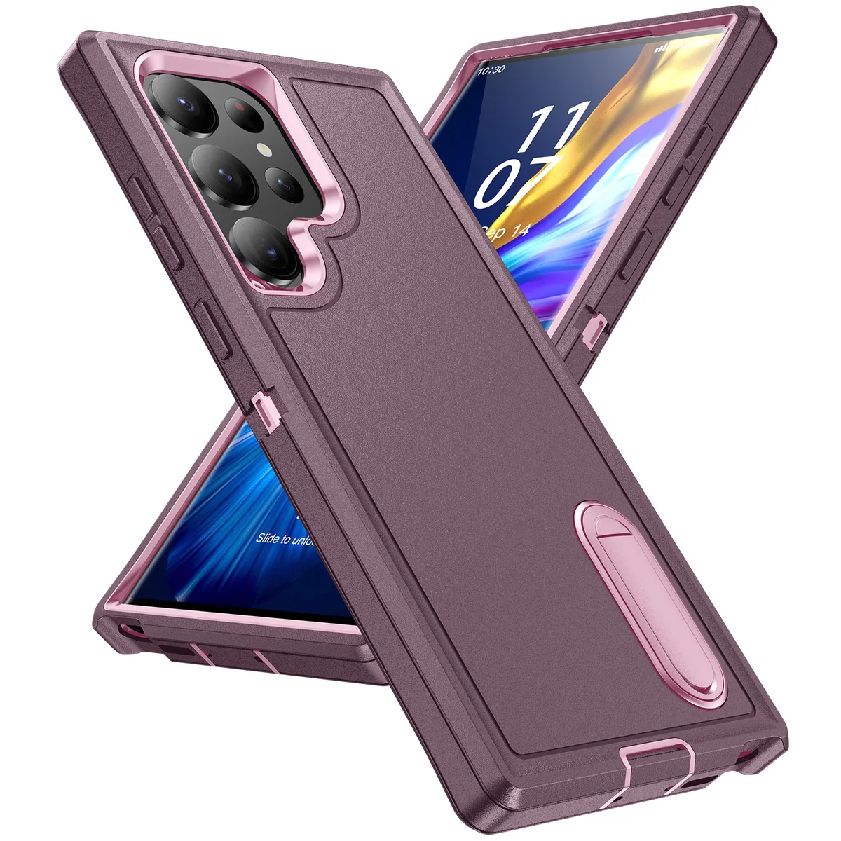 cross-border compatible with Samsung Samsung S23Ultra Guardian triple protection phone case 3-in-1 shockproof phone case