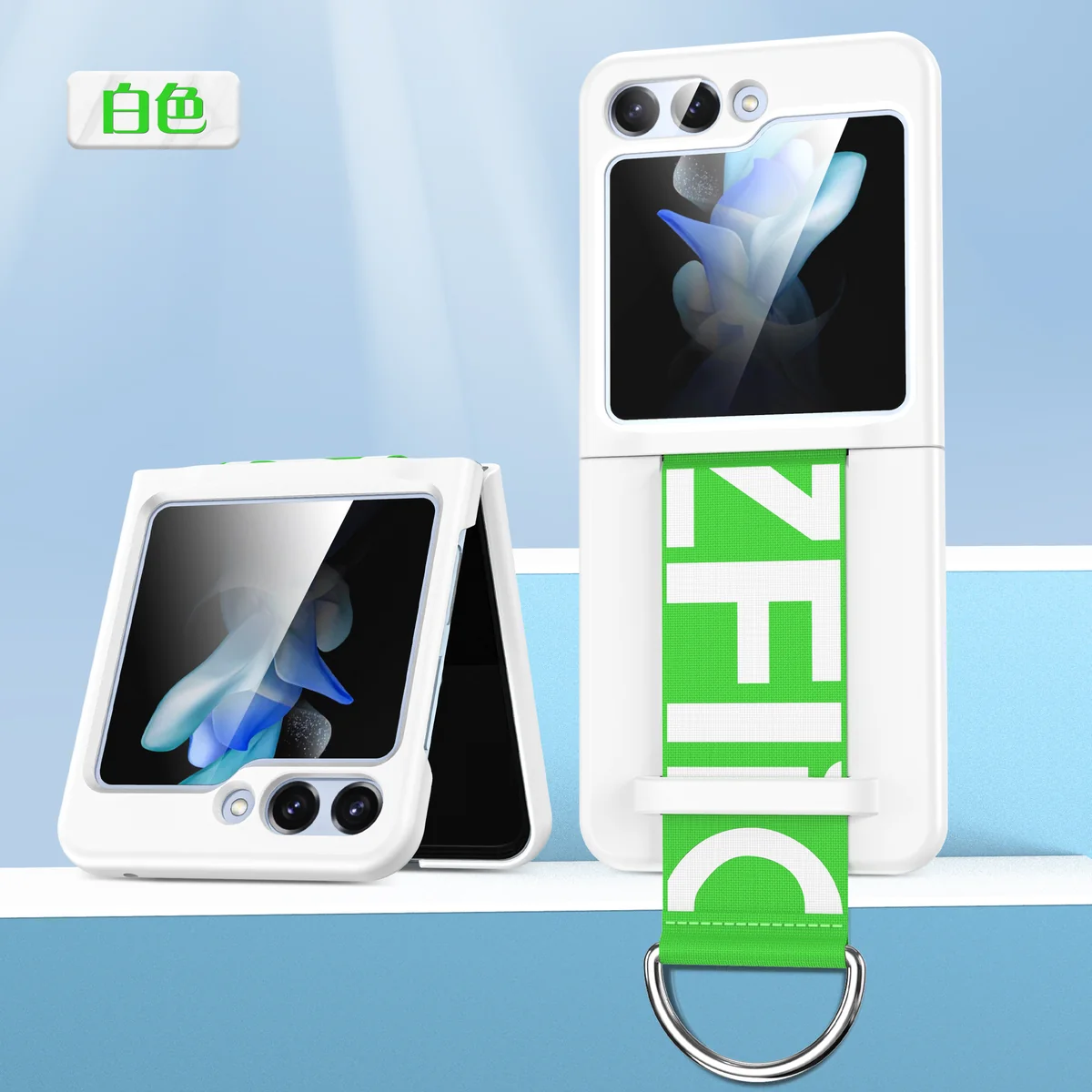 cross-border e-commerce compatible with Samsung Samsung Z Flip 5 wrist strap ring case shockproof foldable phone case