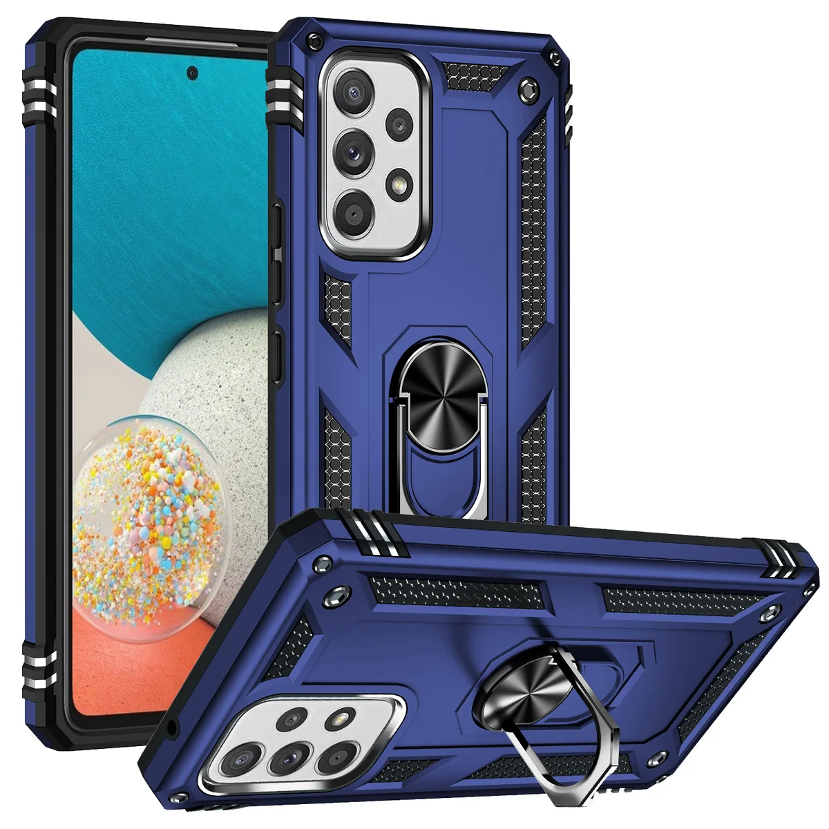 cross-border e-commerce compatible with Samsung A53 5G Trooper shockproof armor kickstand car-mount compatible phone case e-commerce quality