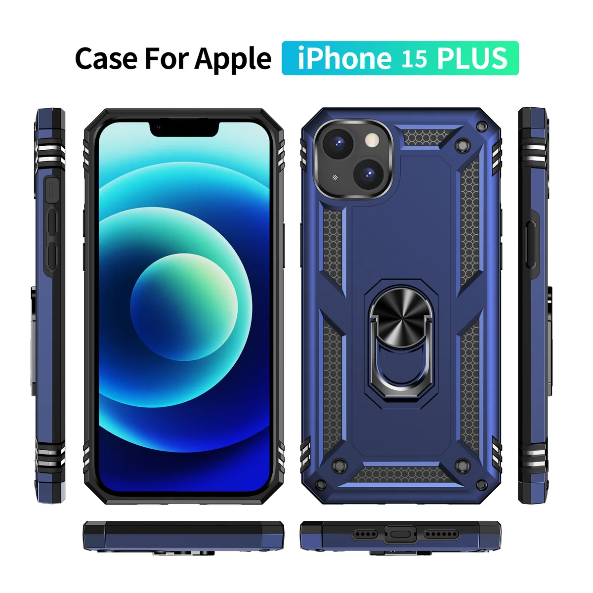 cross-border compatible with Apple IP15Plus Trooper shockproof car mount 2-in-1 phone case in stock from the direct manufacturer