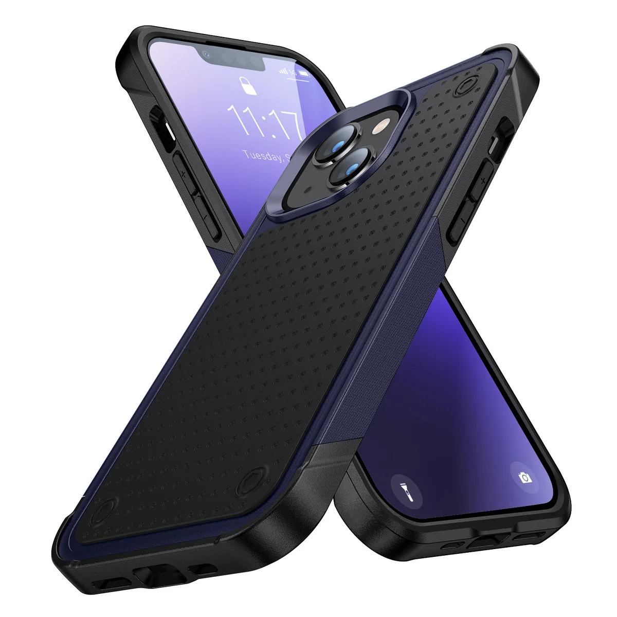 cross-border compatible with Apple iPhone 15Plus Elegant shockproof phone case 2-in-1 in stock from the direct manufacturer