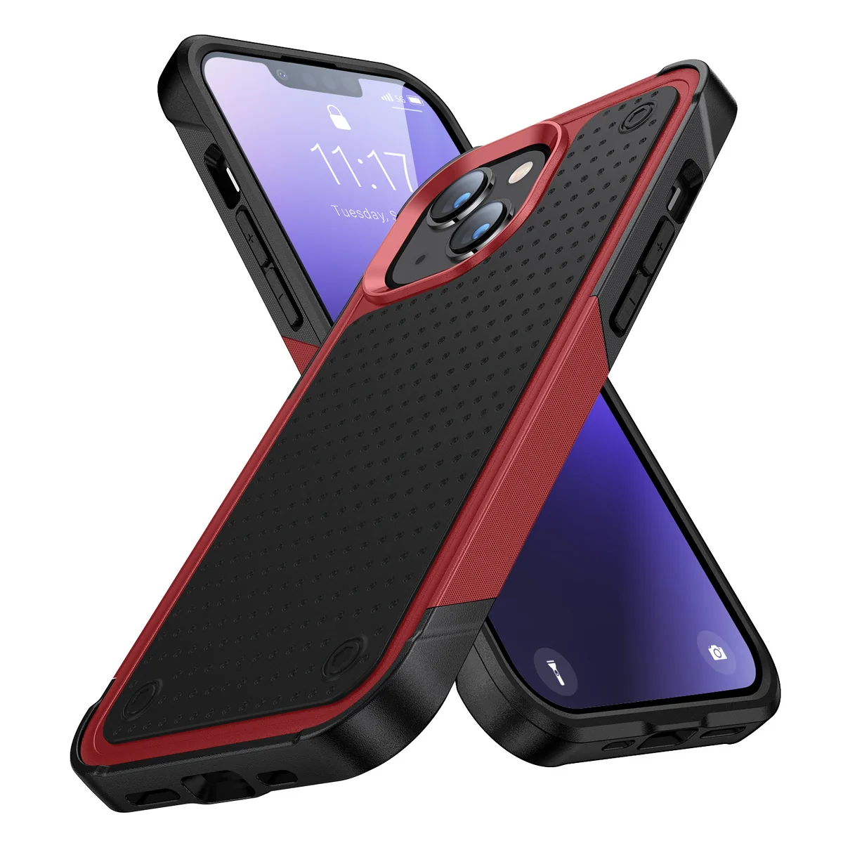 cross-border compatible with Apple iPhone 15 Elegant shockproof phone case 2-in-1 injection-molded direct manufacturer in stock