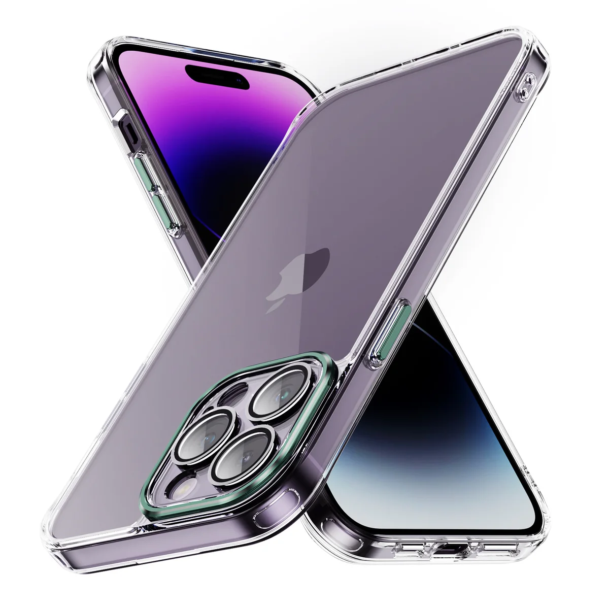 cross-border compatible with Apple iphone15Pro Max Phantom Series precision-cut camera lens protector phone case manufacturer in stock