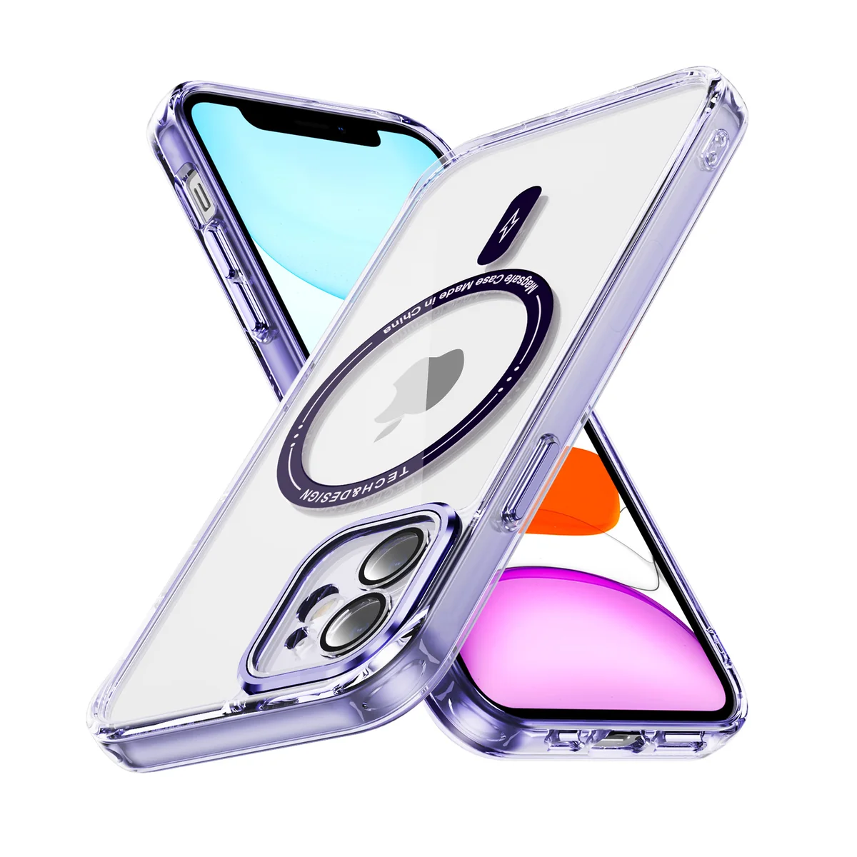 cross-border compatible with Apple iPhone12 Phantom ultra-clear magnetic attachment precision-cut camera lens protector shockproof phone case direct manufacturer