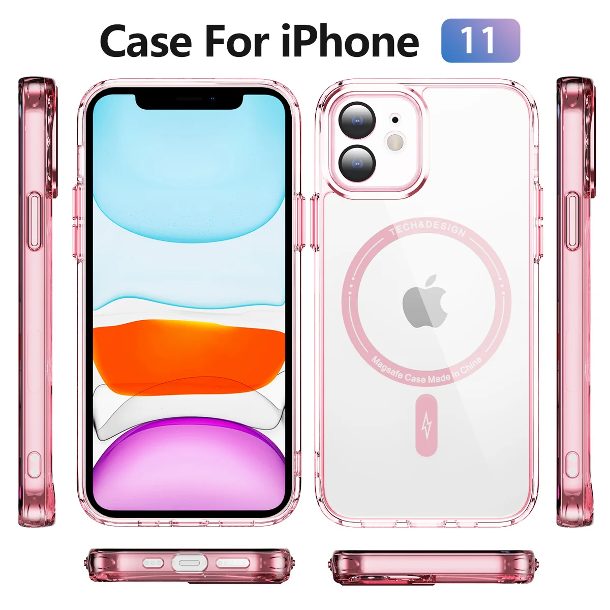 cross-border compatible with Apple iPhone11 Phantom ultra-clear magnetic attachment precision-cut camera lens protector shockproof phone case direct manufacturer