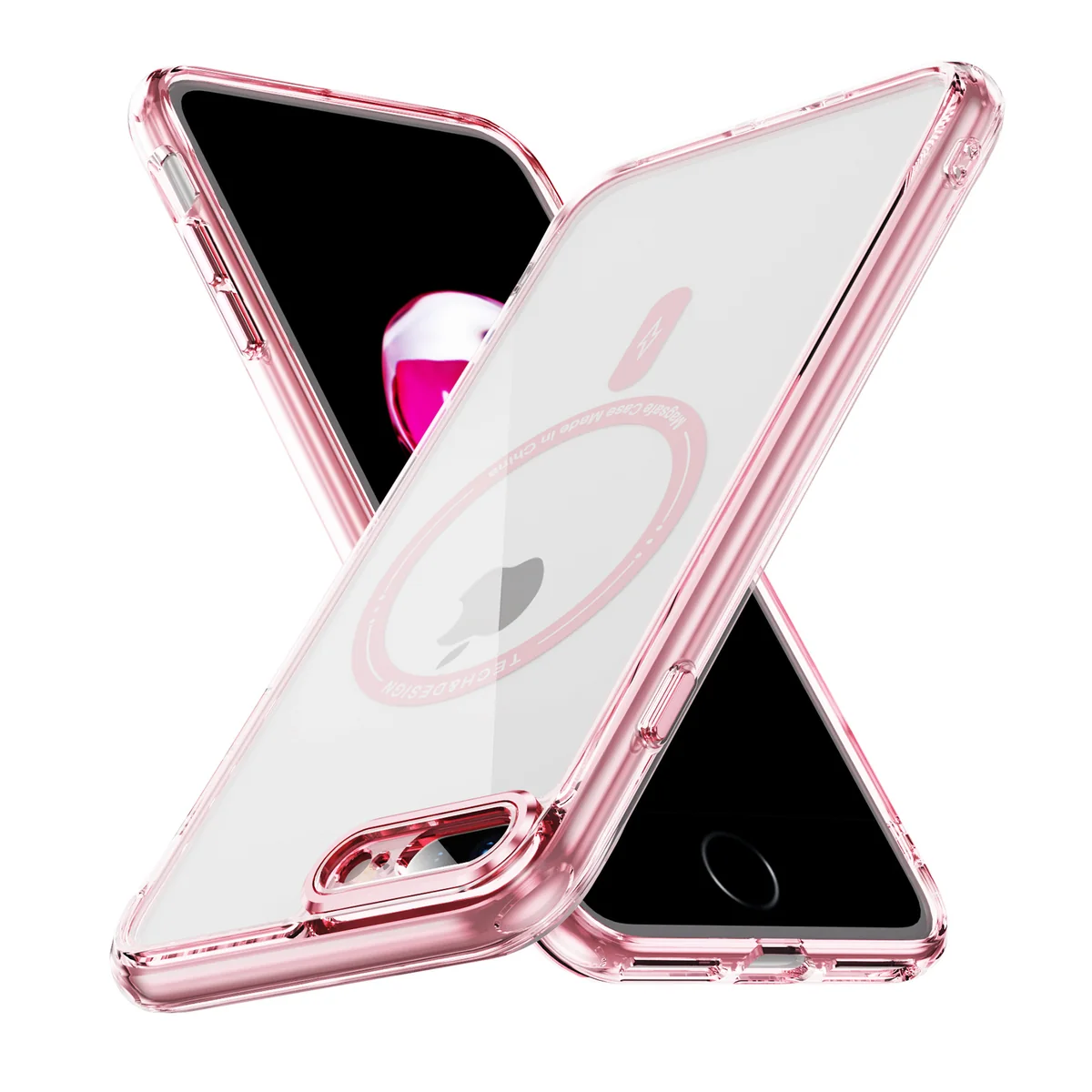 cross-border compatible with Apple iPhone6P 7P 8Plus Phantom ultra-clear magnetic attachment transparent case phone case individual camera cutouts