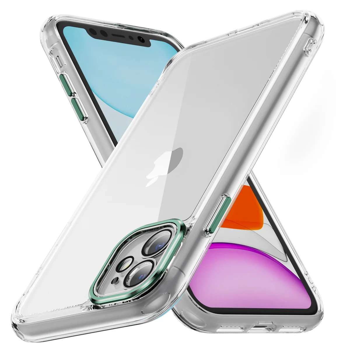 cross-border compatible with Apple iphone11 Phantom Series precision-cut camera lens protector phone case transparent case direct manufacturer