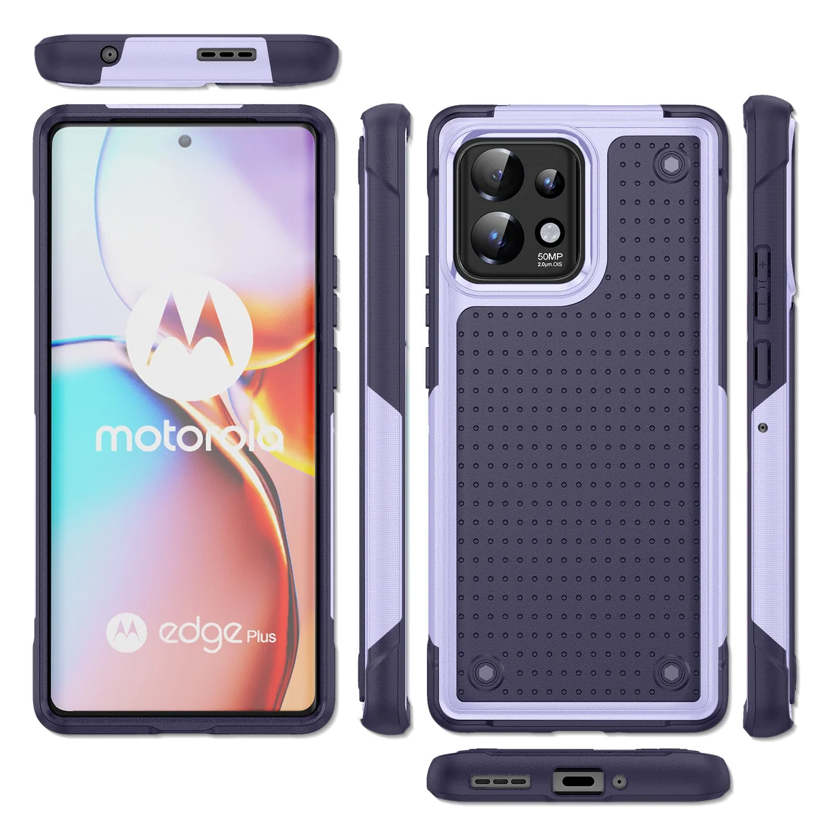 cross-border compatible with MOTO Edge+2023 Elegant shockproof armor phone case 2-in-1 anti-slip texture direct source factory