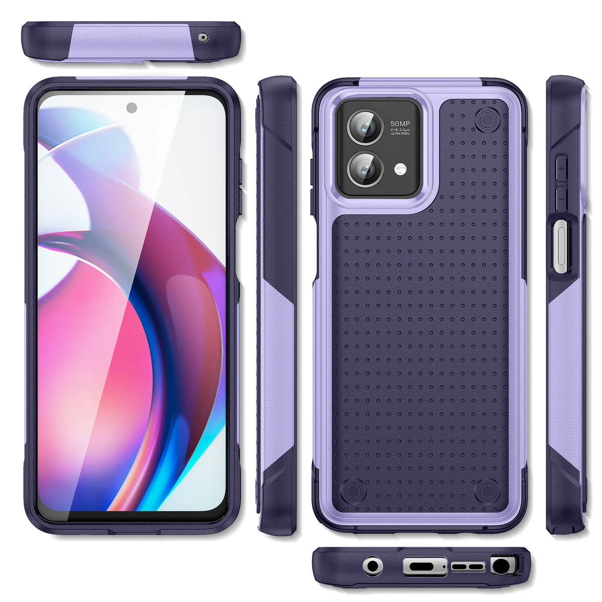 cross-border compatible with MOTO G Stylus 5G 2023 Elegant shockproof armor phone case 2-in-1 anti-slip texture