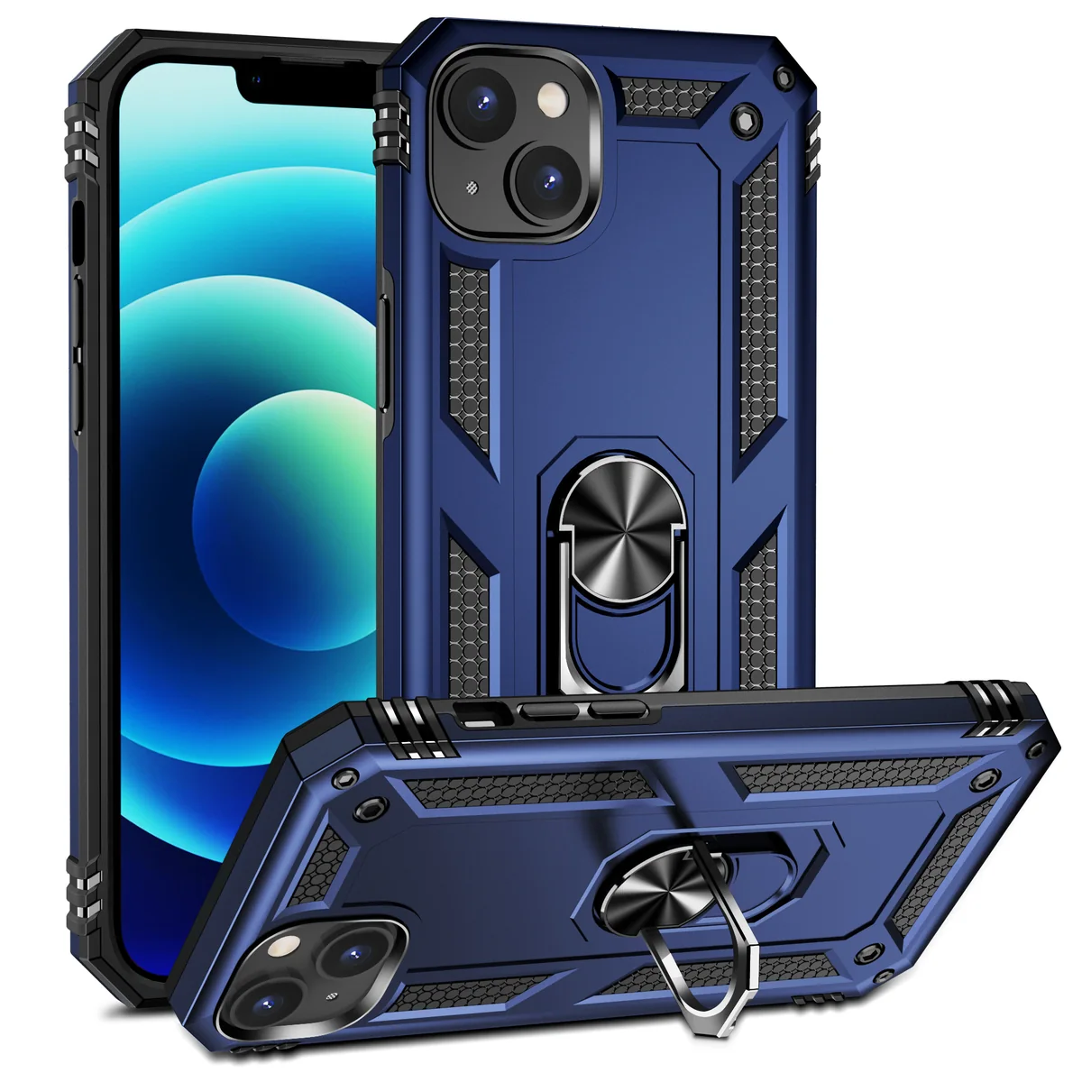 cross-border compatible with Apple iPhone15 Trooper shockproof car mount 2-in-1 phone case in stock from the direct manufacturer