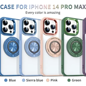 cross-border compatible with Apple iphone14 Pro Max Keyin 360 magnetic attachment kickstand phone case direct manufacturer