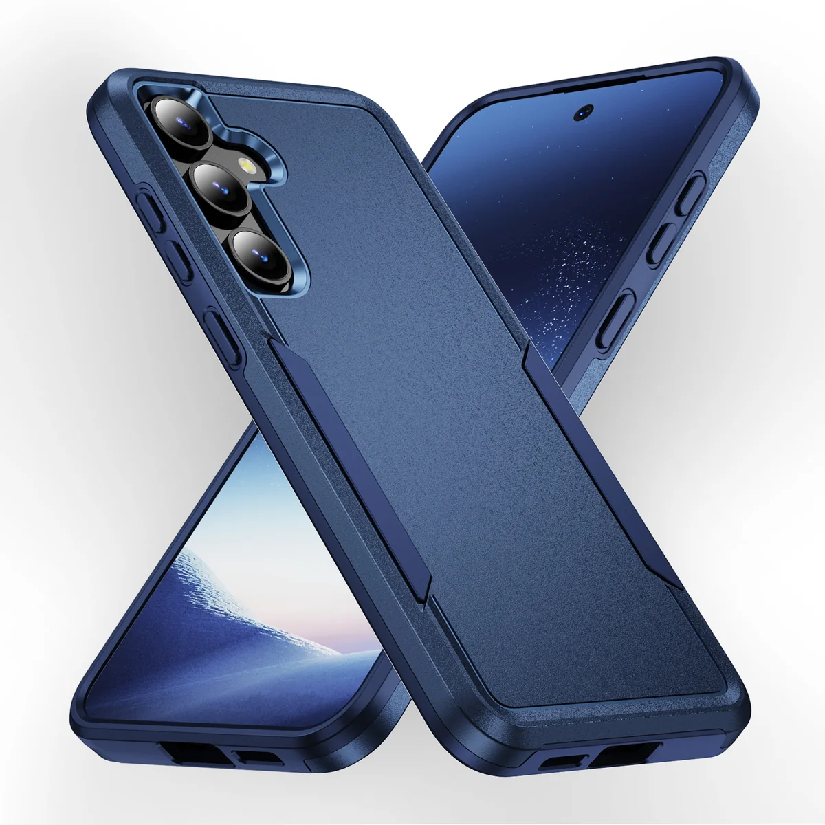 cross-border compatible with Samsung S24 Explorer without ring 2-in-1 wireless charging shockproof phone case direct manufacturer