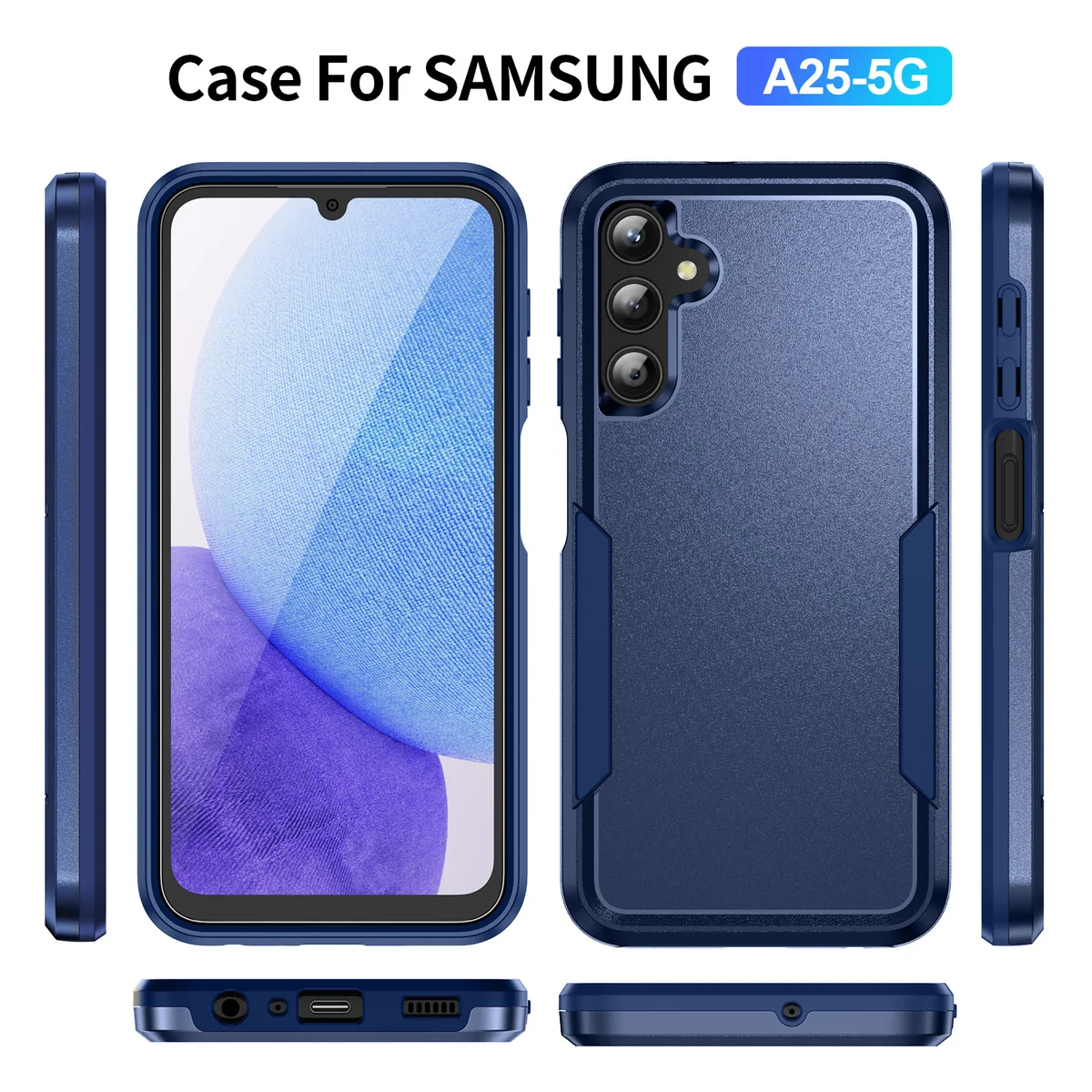 cross-border compatible with Samsung A25 5G Explorer without ring 2-in-1 wireless charging shockproof phone case direct source