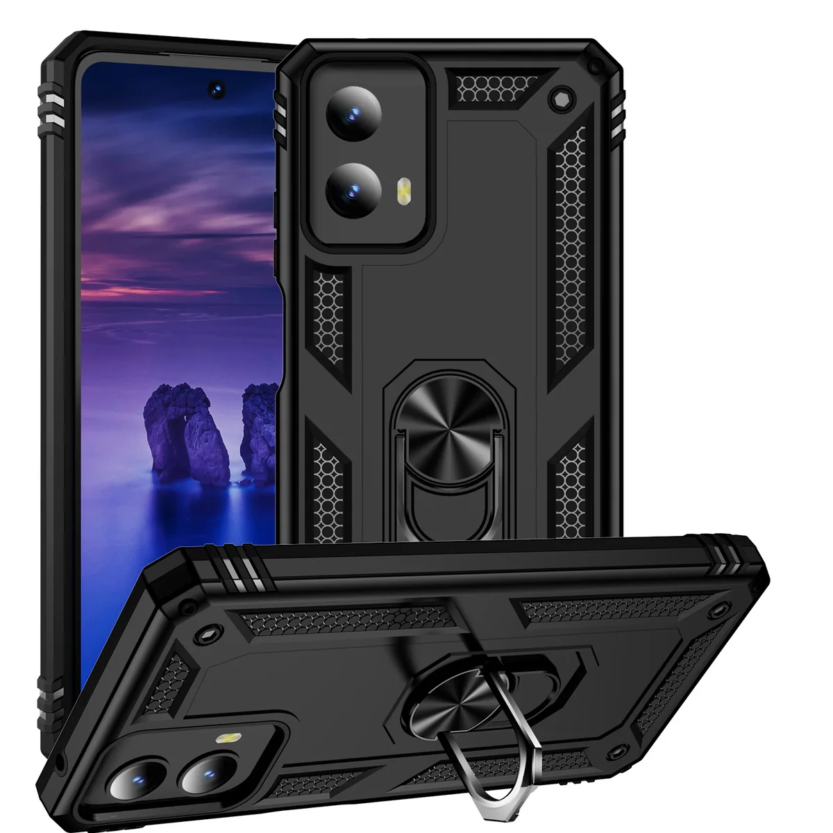 cross-border e-commerce compatible with MOTO G Play 5G 2024 Trooper shockproof kickstand armor phone case manufacturer