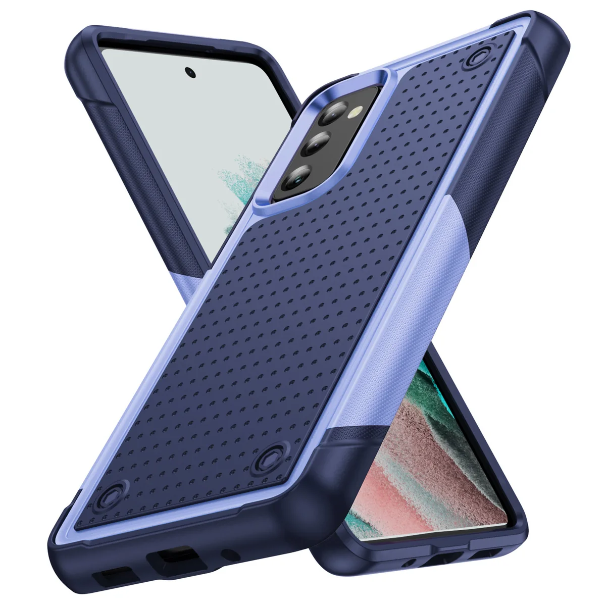cross-border compatible with Samsung S20FE Elegant shockproof phone case 2-in-1 anti-slip texture direct manufacturer volume discounts available