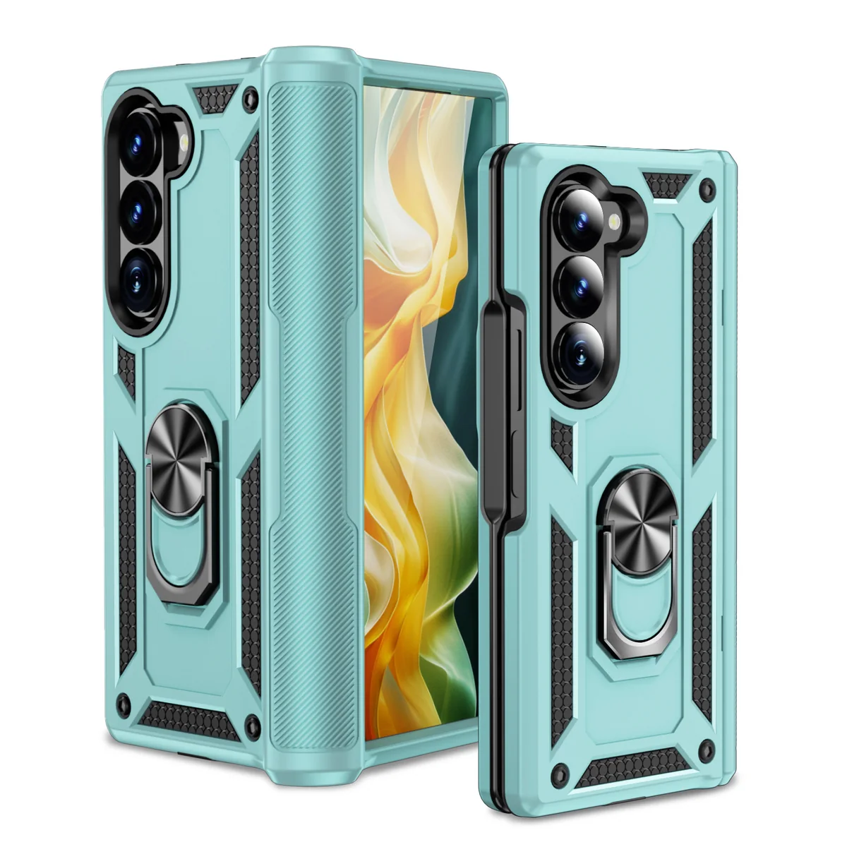 cross-border compatible with Samsung SAM Z FOLD6 Trooper shockproof armor kickstand foldable phone case direct manufacturer