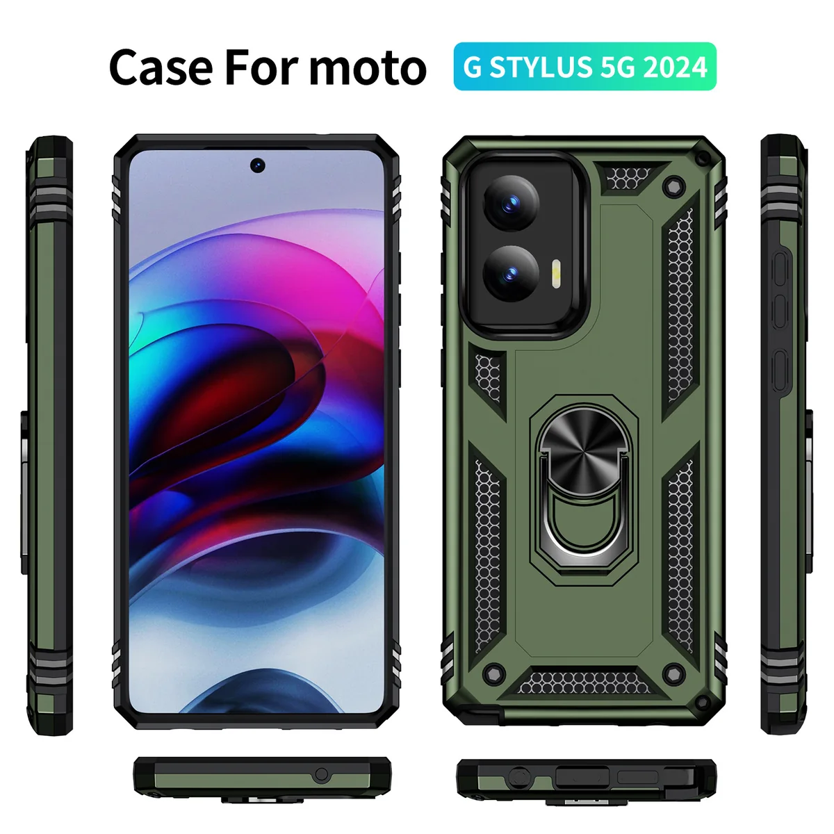 cross-border e-commerce compatible with MOTO G Stylus 2024 5G Trooper shockproof kickstand armor phone case hot